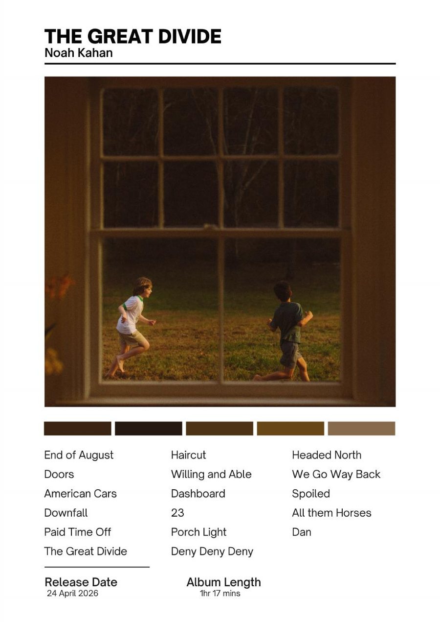 Noah Kahan — The Great Divide music print