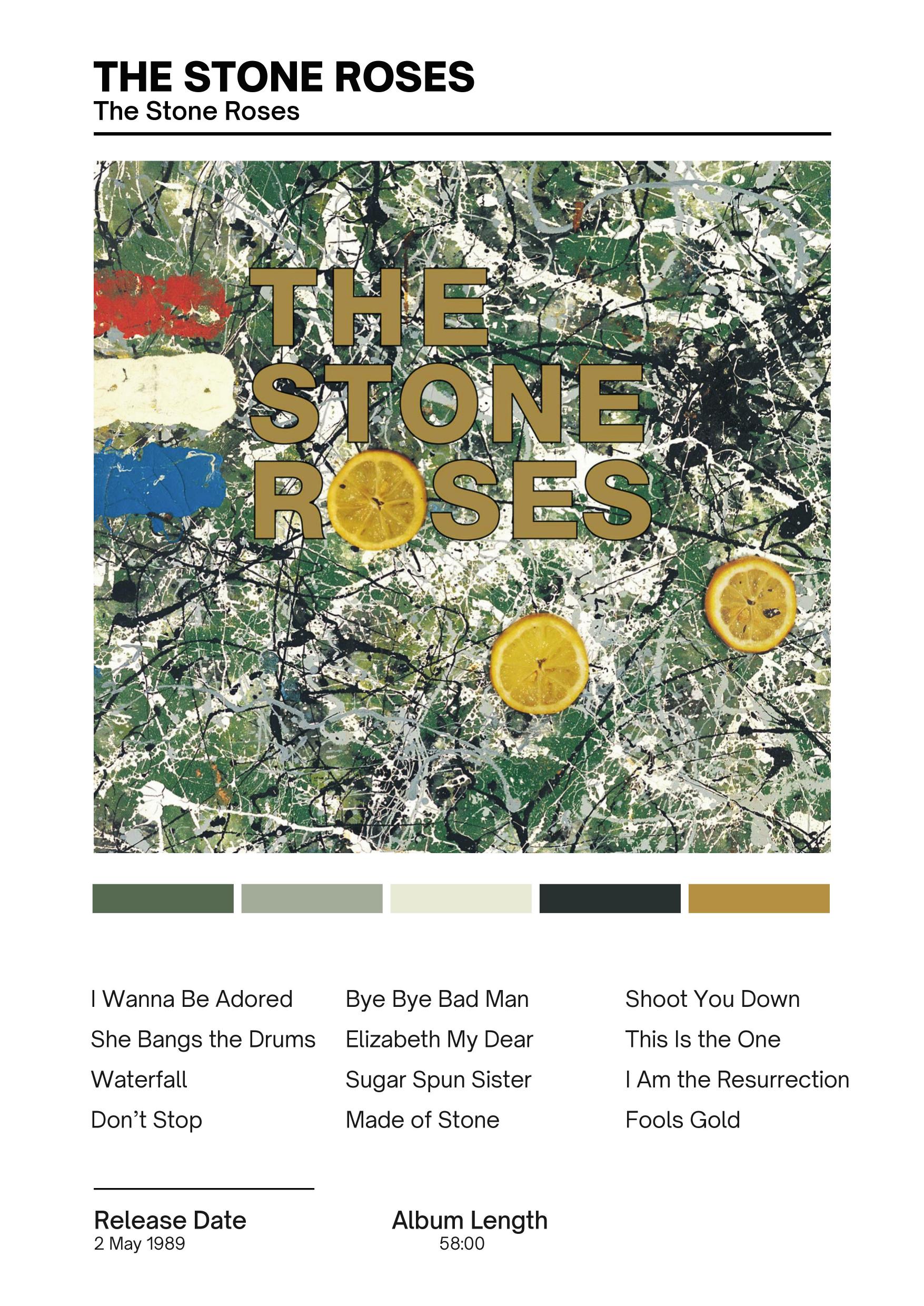 The Stone Roses — The Stone Roses music print