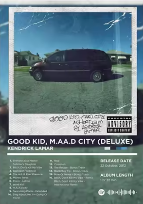 GOOD KID, M.AA.D CITY Poster