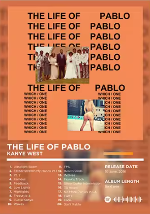 THE LIFE OF PABLO Poster