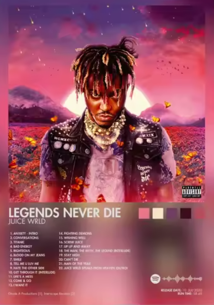 LEGENDS NEVER DIE Poster